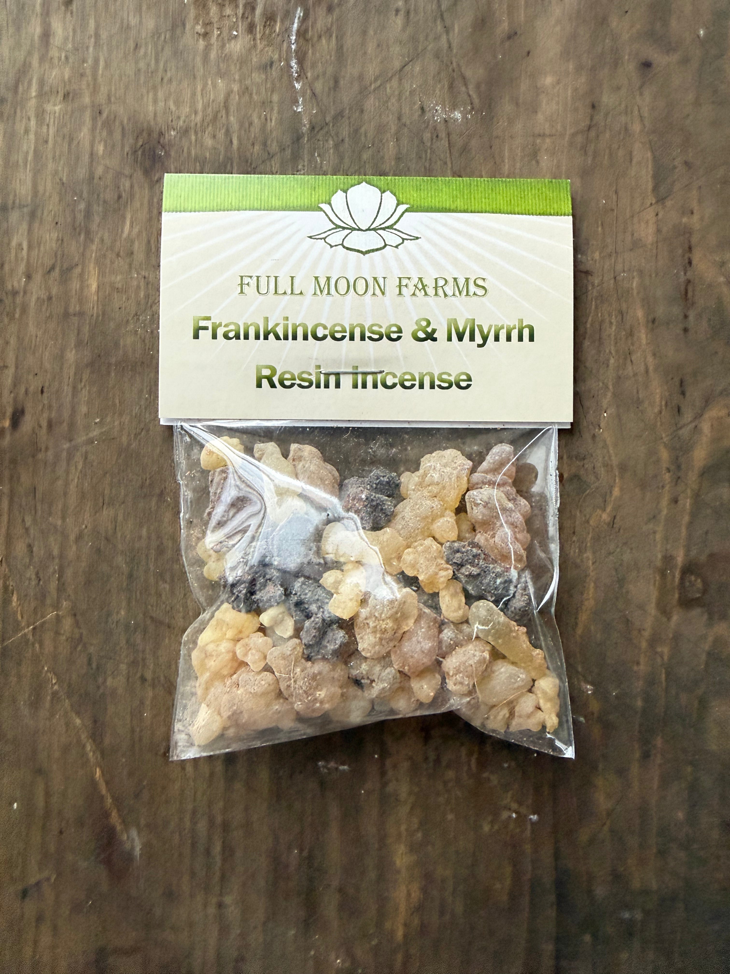 Frankincense & Myrrh Resin Incense — 1 oz Sacred Healing & Ceremony Blend
