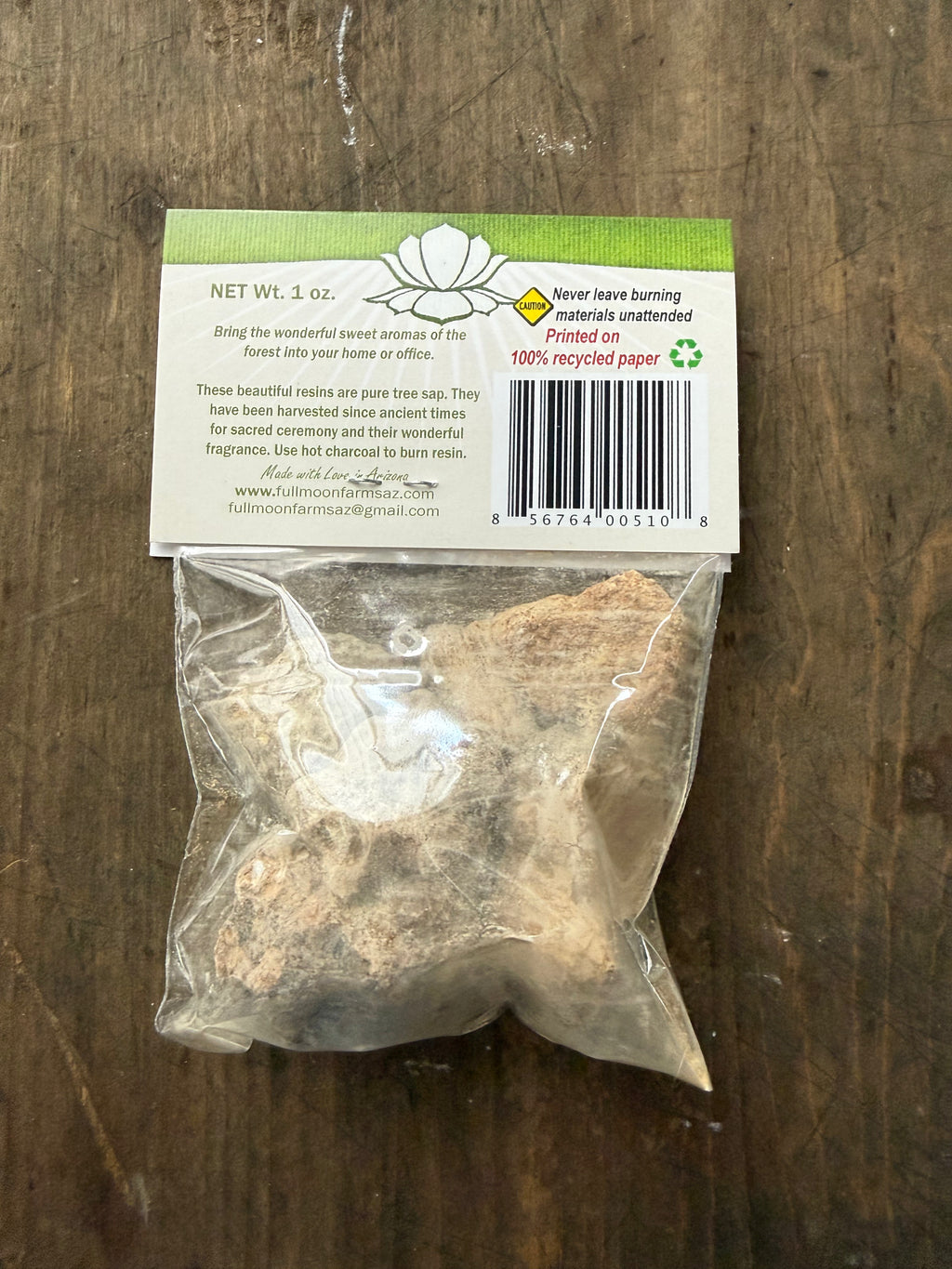 Rich Dark Copal Resin Incense — 1 oz Sacred South American Purification Resin