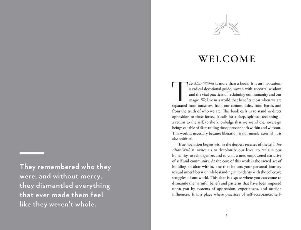 The Altar Within by Juliet Diaz | Spiritual Liberation, Ancestral Healing & Devotional Practice
