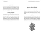 Page from a book or document about ancestral practices with text and an illustration of a symbol.