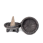 Oaxacan Barro Negro Mini Copalero Burner — Handcrafted Zapotec Incense Burner