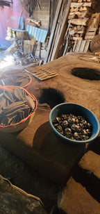 Oaxacan Barro Negro Mini Copalero Burner — Handcrafted Zapotec Incense Burner