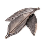 Oaxacan Barro Negro Leaf Incense Stick Holder — Handcrafted Zapotec Pottery