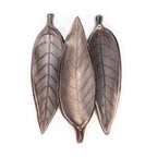 Oaxacan Barro Negro Leaf Incense Stick Holder — Handcrafted Zapotec Pottery