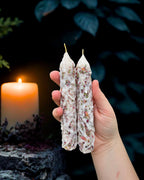 Blessings Ritual Candle — Dressed White Candle for Peace, Luck & Spiritual Renewal