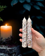 Blessings Ritual Candle — Dressed White Candle for Peace, Luck & Spiritual Renewal