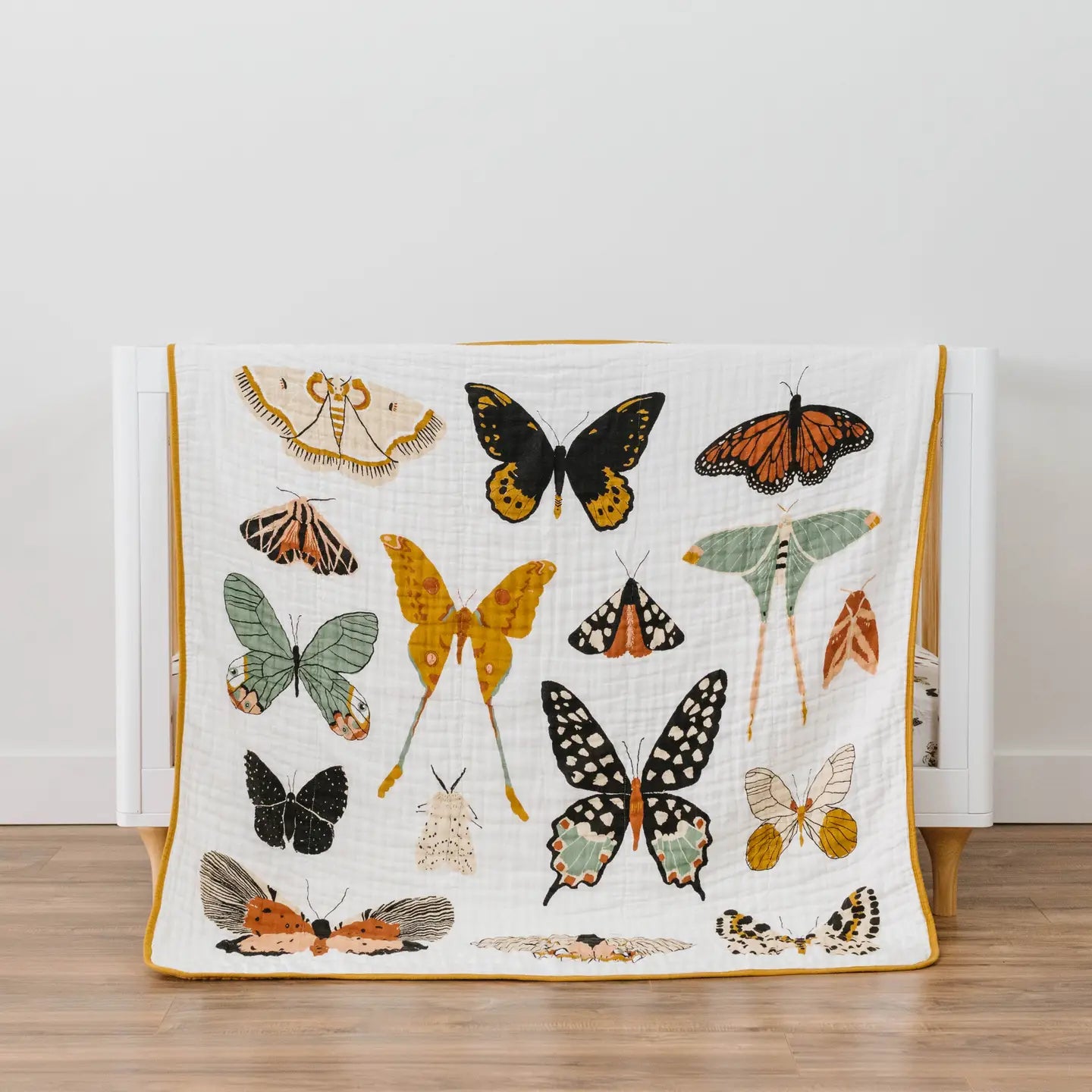 Butterfly Collector Cotton Muslin Baby Quilt