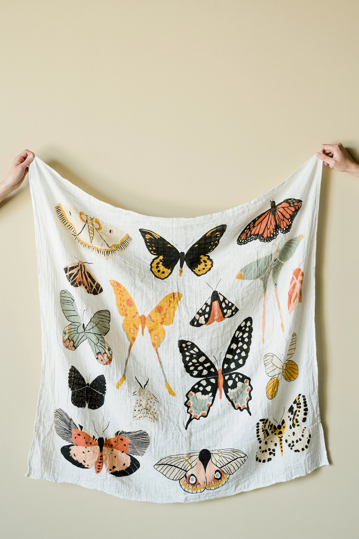 Butterfly Collector Cotton Muslin Baby Swaddling Blanket