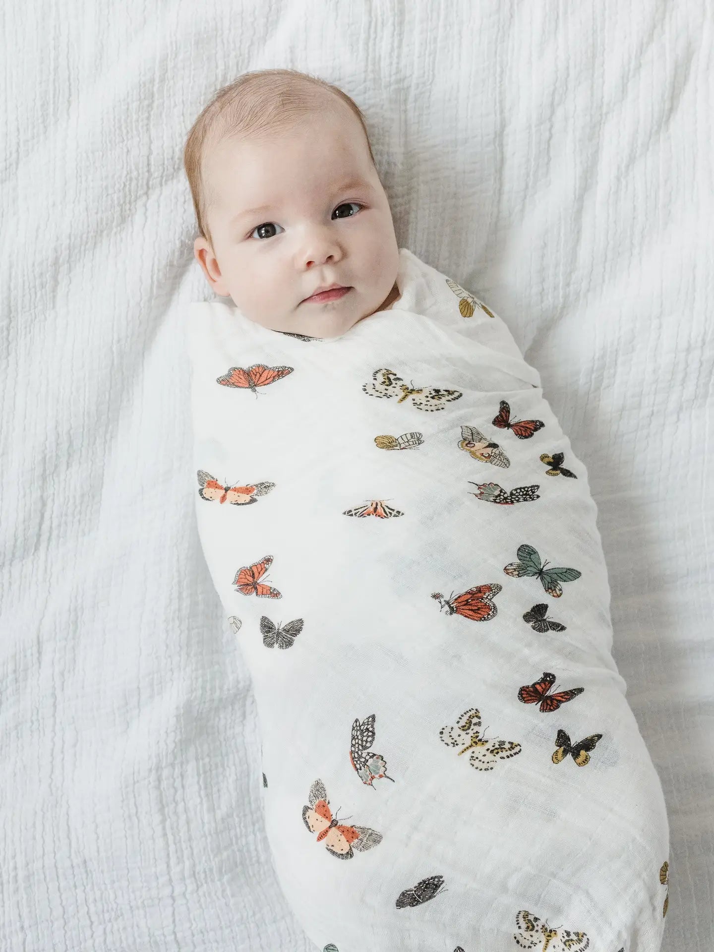 Butterfly Migration Cotton Muslin Baby Swaddling Blanket