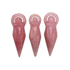 Rose Quartz Crystal Goddess — Divine Feminine Love & Womb Healing Stone