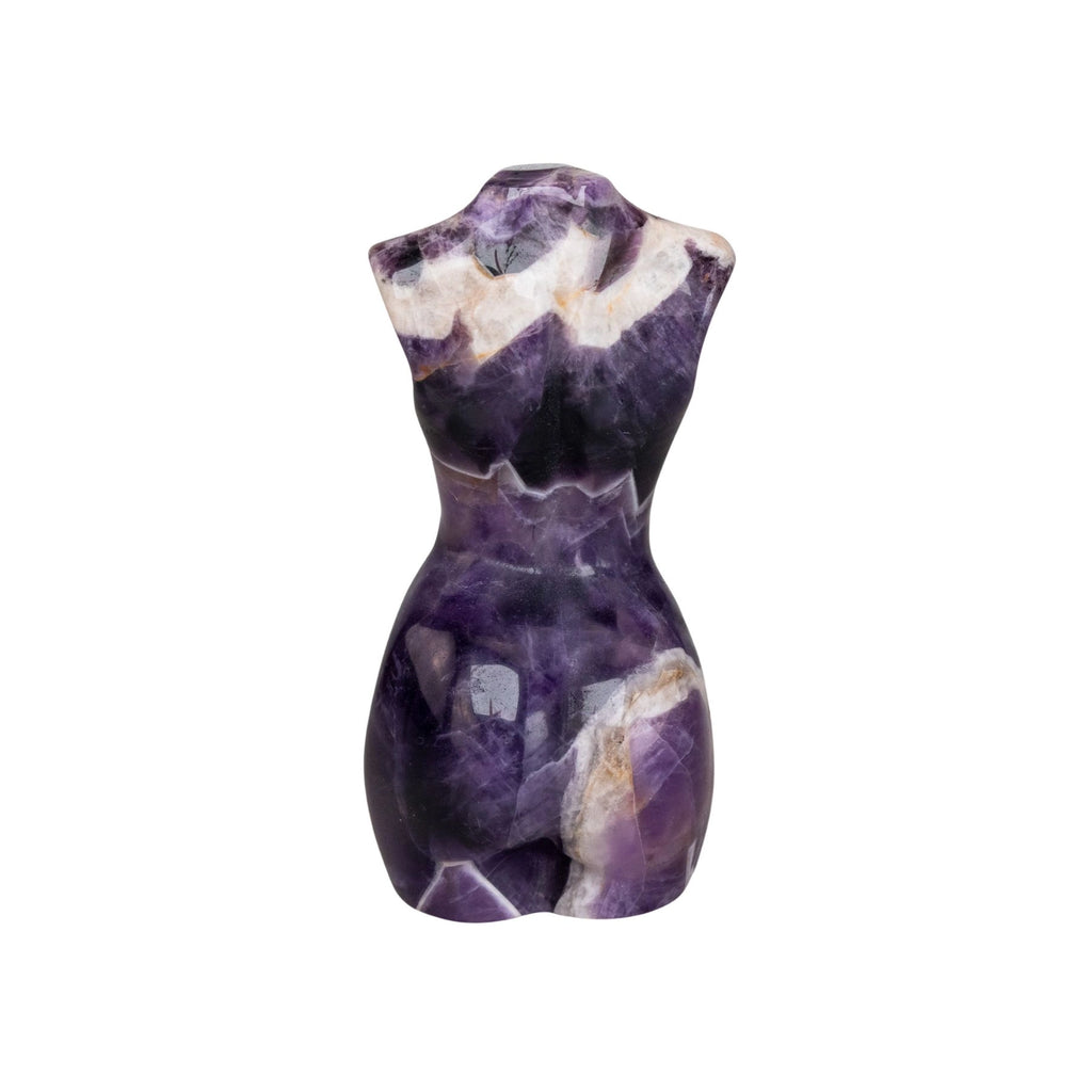 Chevron Amethyst Crystal Goddess Torso — Divine Feminine Intuition & Spiritual Protection
