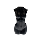 Black Obsidian Crystal Goddess Torso — Divine Feminine Protection & Grounding Sculpture