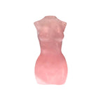 Rose Quartz Crystal Goddess Torso — Divine Feminine Love & Emotional Healing