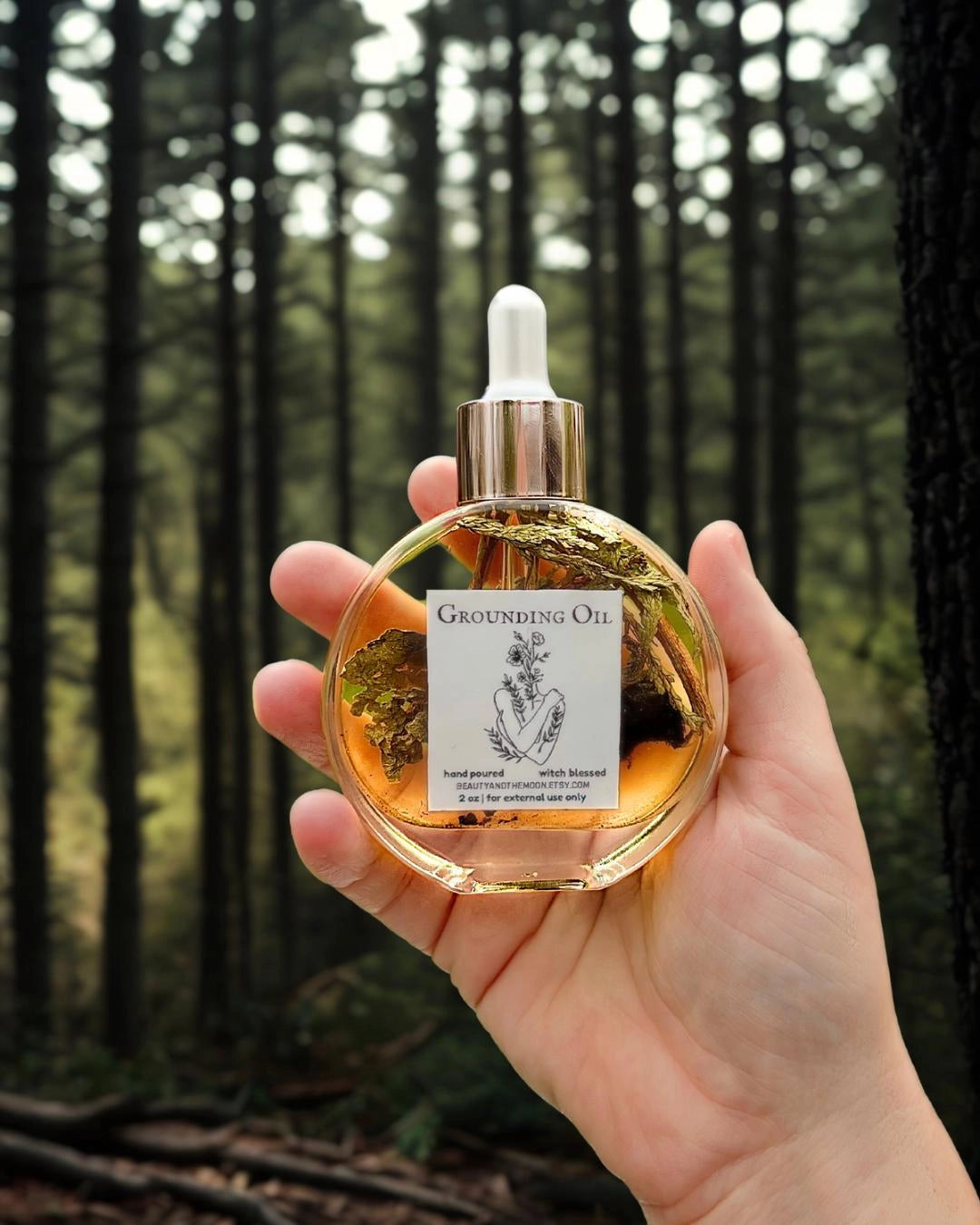 Grounding Ritual Oil 2 oz — Root Chakra Anointing Blend