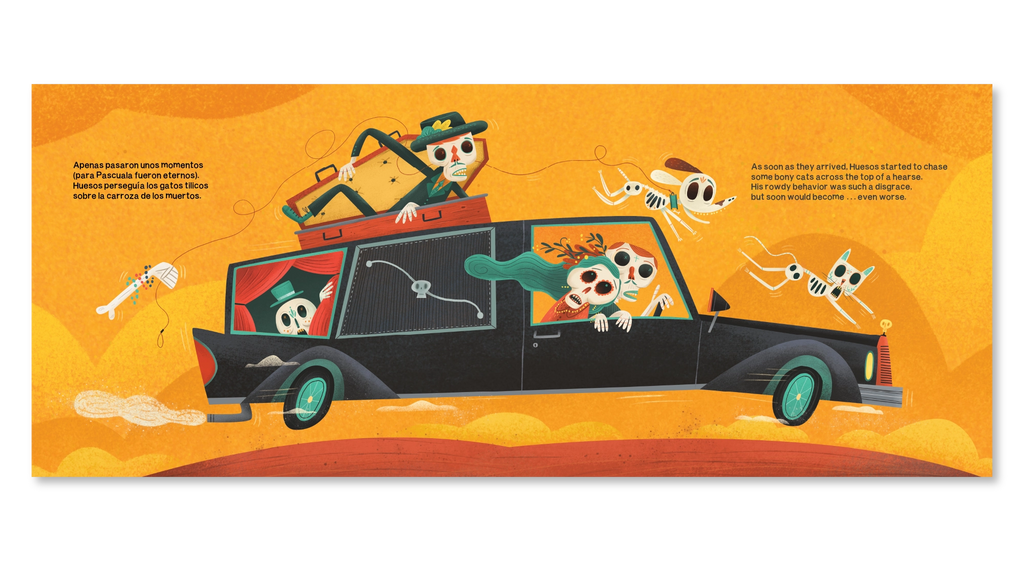 Huesos (Bilingual English & Spanish) by Luis San Vicente--A Heartwarming Día de Muertos Children’s Book Celebrating Family, Culture & Bilingual Learning