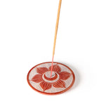 Soapstone Incense Burner Plate — Sacral Chakra (Svadhishtana) | 3” Ritual Burner