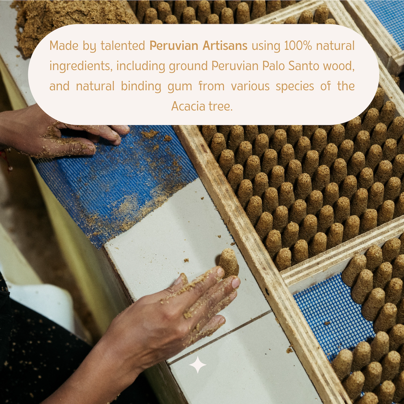 Premium Peruvian Palo Santo Incense Cones - Box of 10