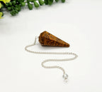 Calligraphy Jasper Faceted Pendulum — Divination Tool for Grounding Wisdom & Ancestral Insight