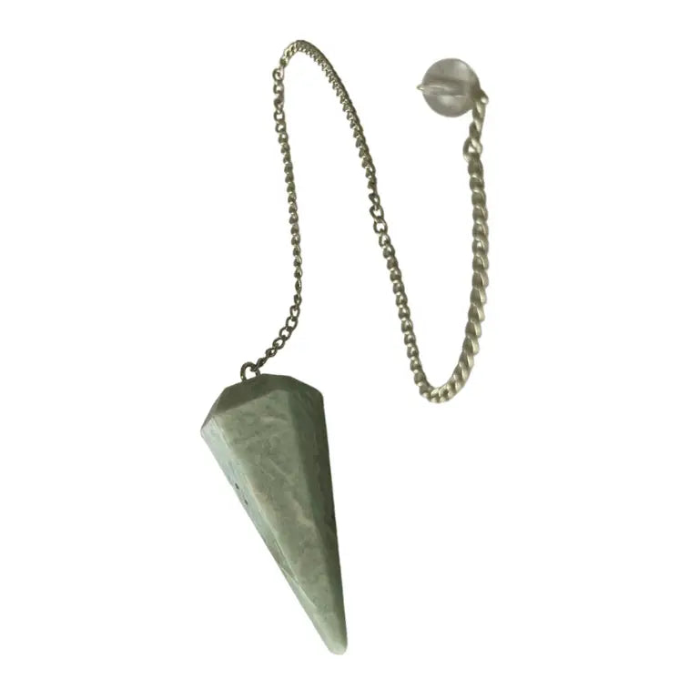 Amazonite Faceted Pendulum — Divination Tool for Calm Communication & Intuitive Alignment