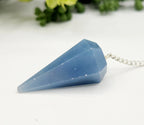 Angelite Pendulum for Emotional Clarity, Angelic Guidance, and Intuition