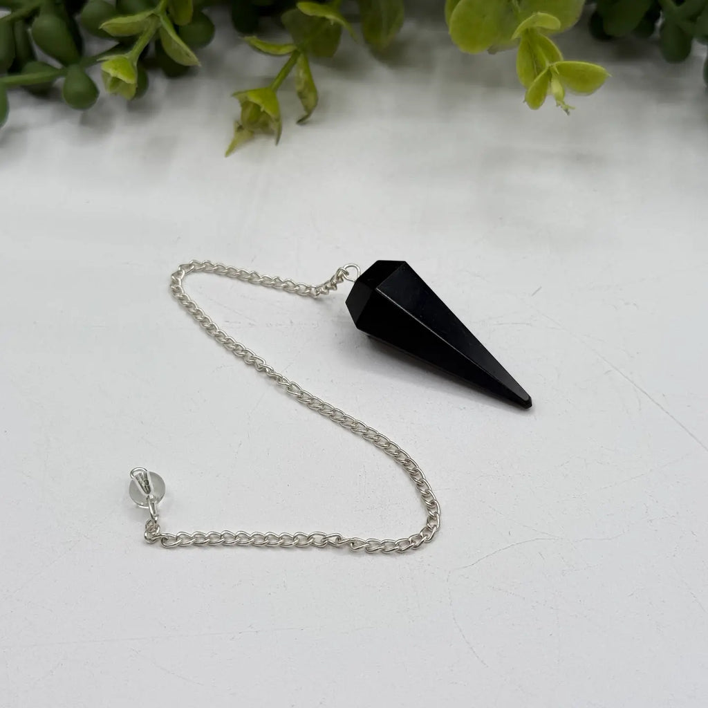 Black Obsidian Pendulum — Divination Tool for Protection, Grounding & Clear Answers