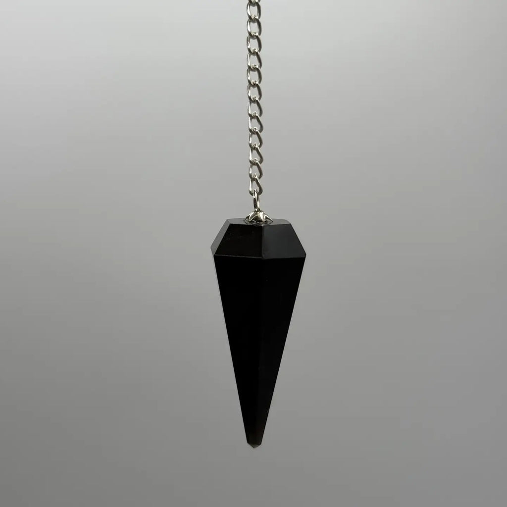 Black Obsidian Pendulum — Divination Tool for Protection, Grounding & Clear Answers