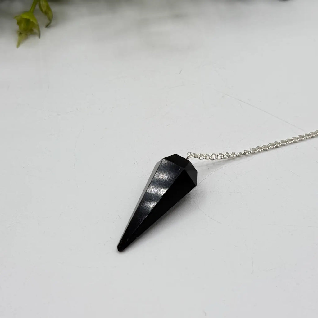 Black Obsidian Pendulum — Divination Tool for Protection, Grounding & Clear Answers