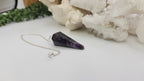Chevron Amethyst Pendulum — Intuition, Clarity & Spiritual Balance Divination Tool