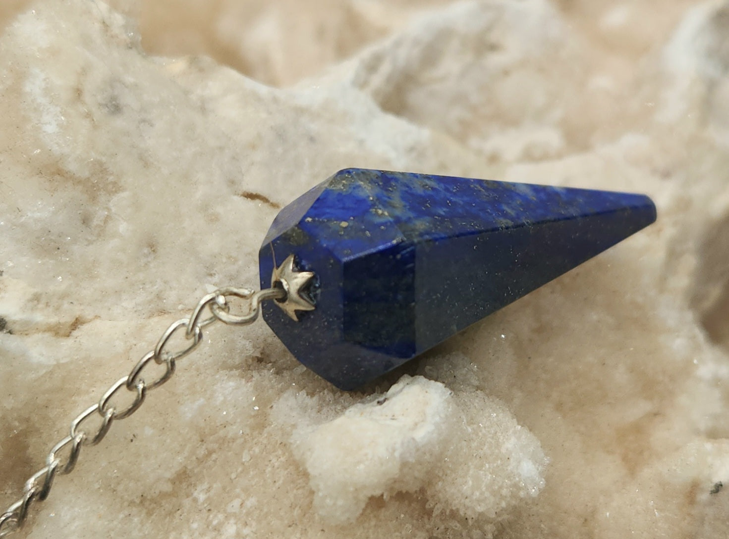 Lapis Lazuli Pendulum — Truth, Wisdom & Intuitive Insight Divination Tool