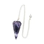 Lepidolite Faceted Pendulum — Divination Tool for Emotional Balance, Calm & Intuitive Support