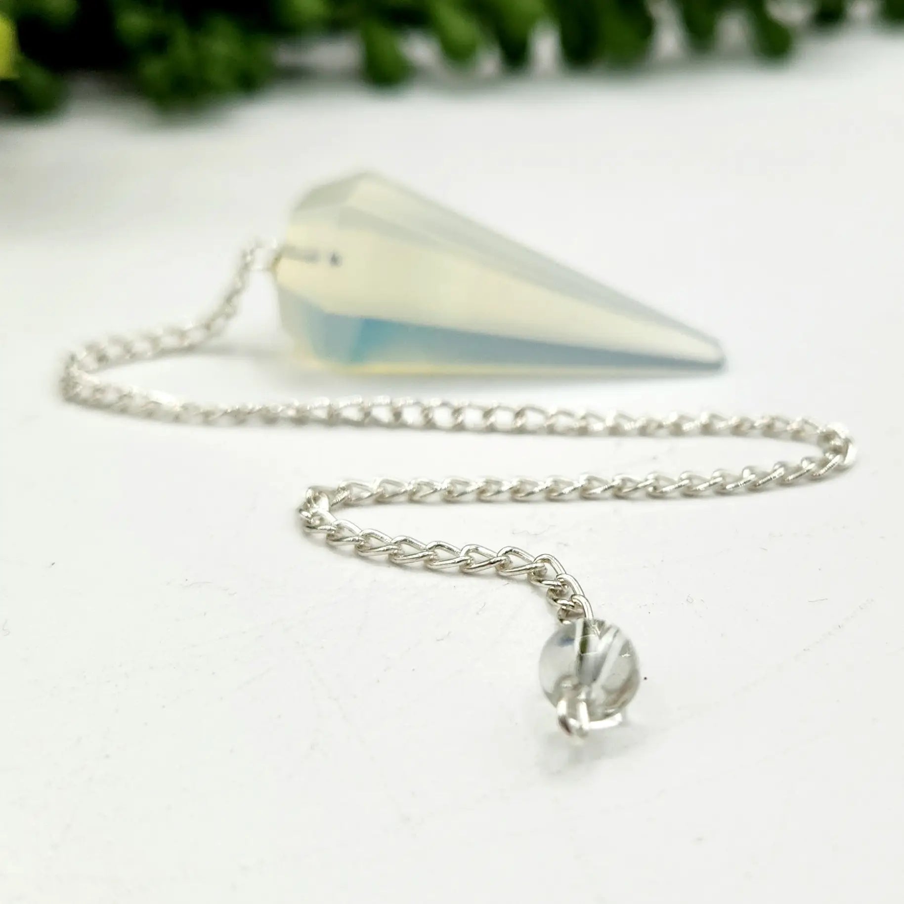 Opalite Pendulum — Emotional Flow, Intuition & Gentle Energy Alignment Divination Tool