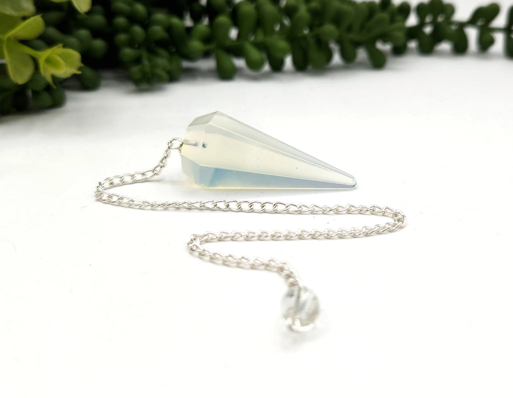 Opalite Pendulum — Emotional Flow, Intuition & Gentle Energy Alignment Divination Tool