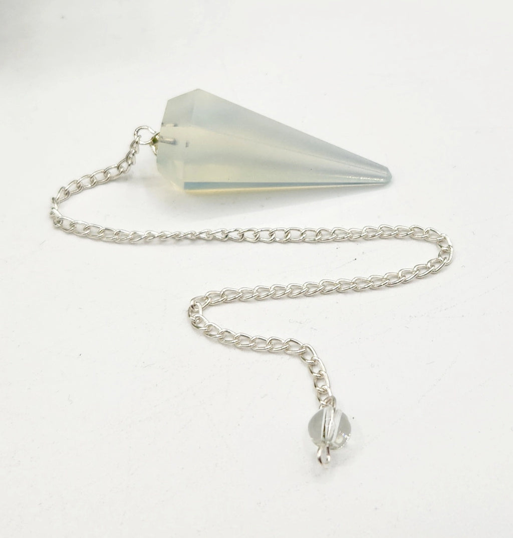 Opalite Pendulum — Emotional Flow, Intuition & Gentle Energy Alignment Divination Tool