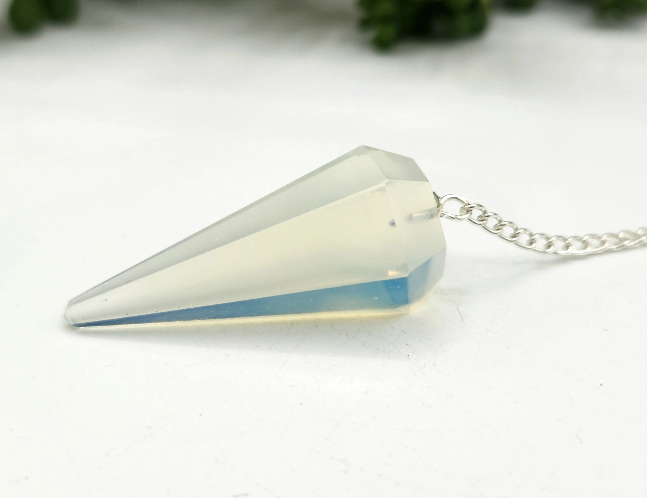 Opalite Pendulum — Emotional Flow, Intuition & Gentle Energy Alignment Divination Tool
