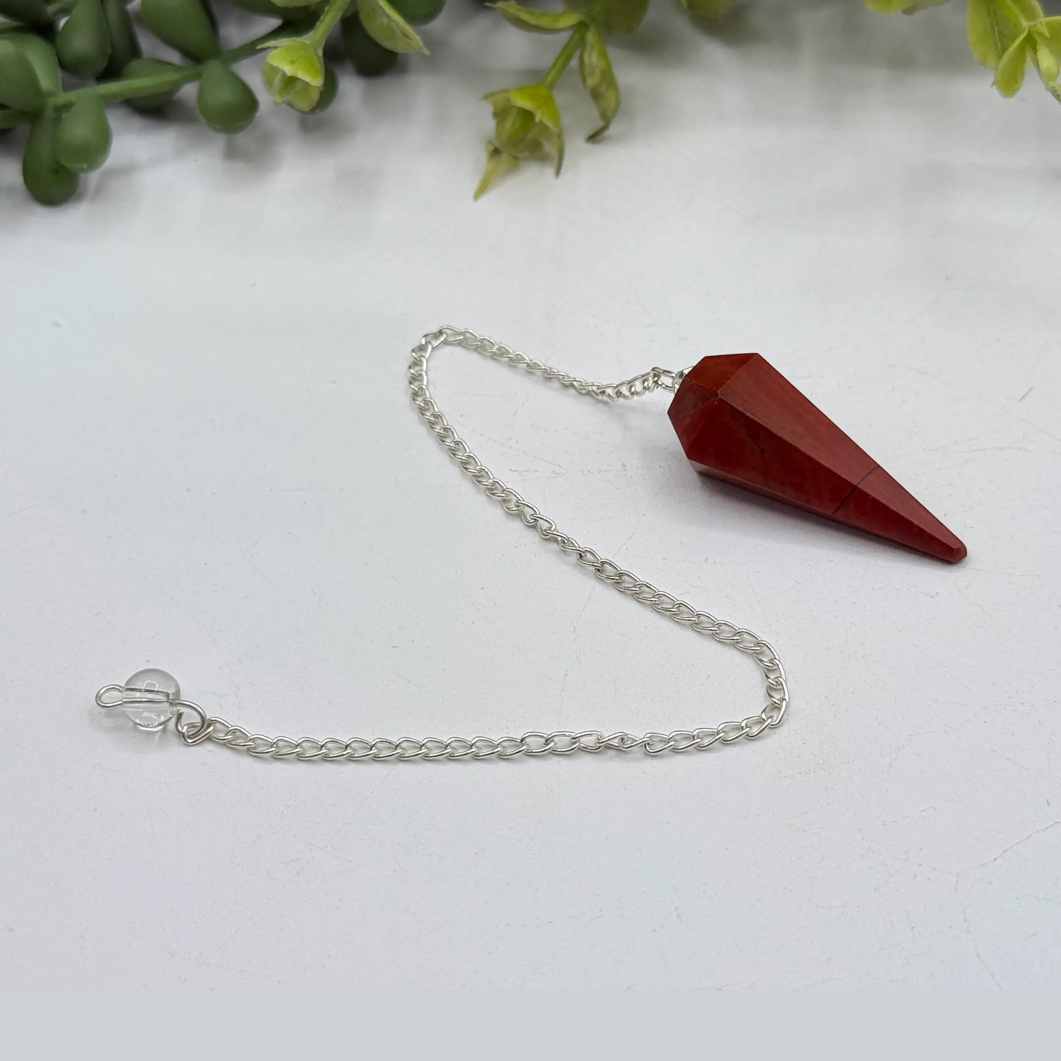 Red Jasper Pendulum — Grounding, Stability & Rooted Intuition Divination Tool