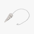 White Howlite Pendulum — Calm Awareness, Patience & Gentle Intuition Tool for Divination