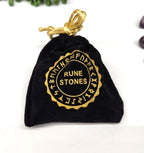 Chevron Amethyst Rune Stone Set — Intuition, Clarity & Spiritual Guidance Divination Tools