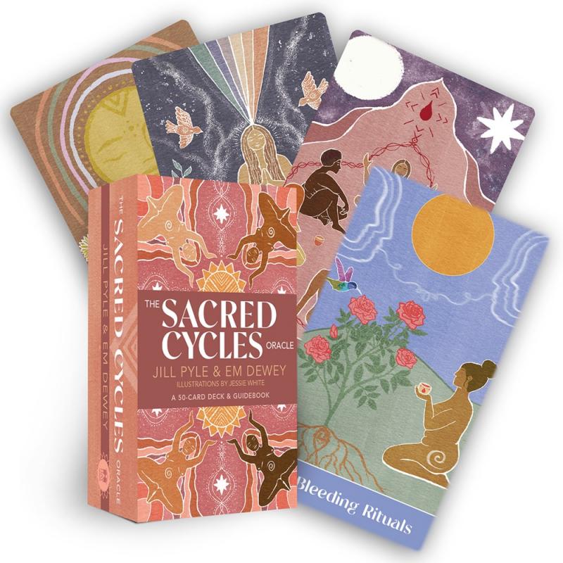 The Sacred Cycles Oracle 50-Card Deck and Guidebook