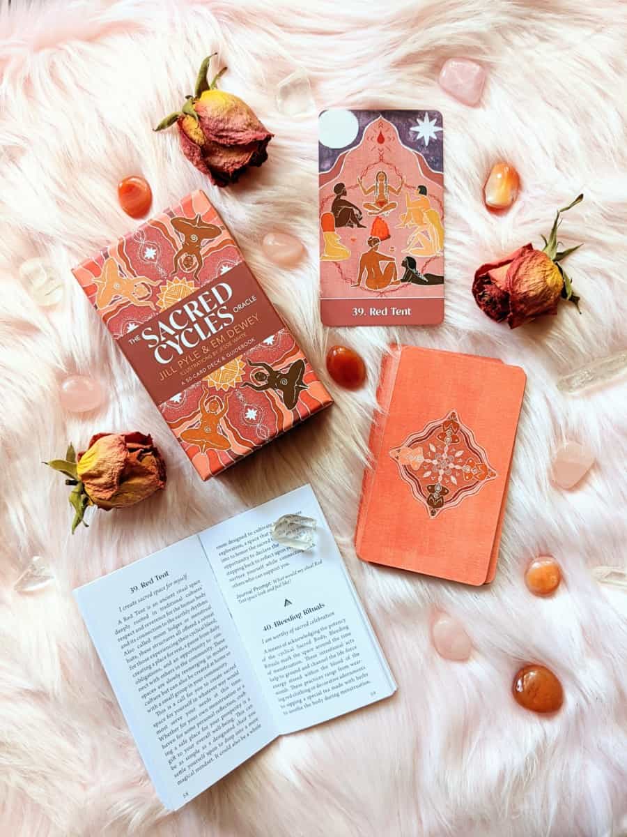 The Sacred Cycles Oracle 50-Card Deck and Guidebook
