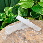 Raw Selenite Wand — Energy Cleansing & Spiritual Clarity Crystal (6”)