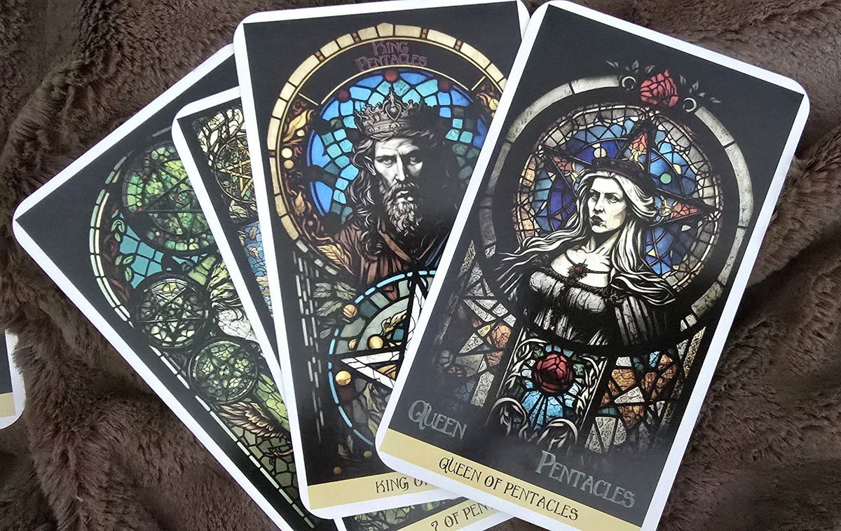 Stained Glass Tarot by James Edward | 78-Card Esoteric Tarot Deck & Guidebook