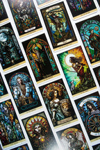 Stained Glass Tarot by James Edward | 78-Card Esoteric Tarot Deck & Guidebook