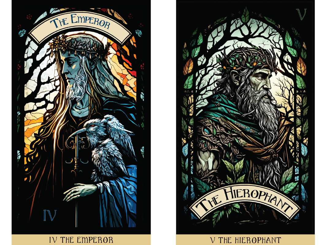 Stained Glass Tarot by James Edward | 78-Card Esoteric Tarot Deck & Guidebook