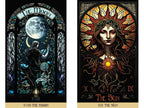 Stained Glass Tarot by James Edward | 78-Card Esoteric Tarot Deck & Guidebook