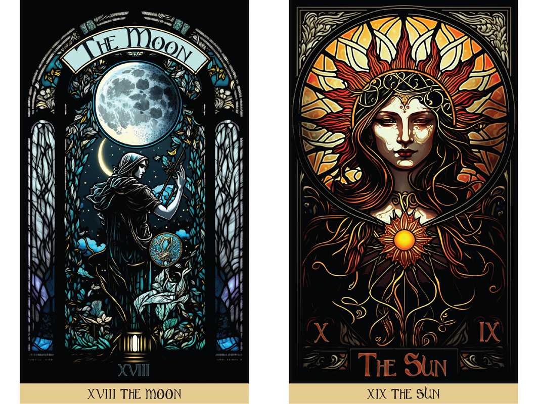 Stained Glass Tarot by James Edward | 78-Card Esoteric Tarot Deck & Guidebook
