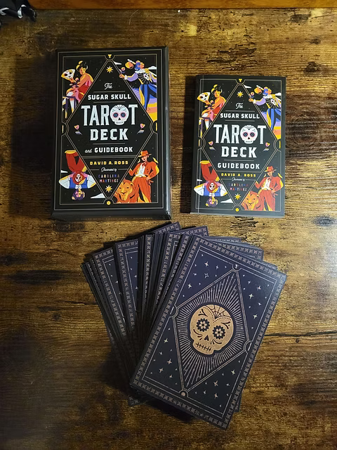 Sugar Skull Tarot Deck & Guidebook by David A. Ross | Día de Muertos Inspired Tarot
