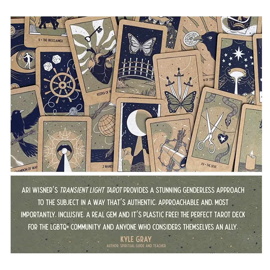 Transient Light Tarot — 81 Card Deck & Guidebook by Ari Wisner