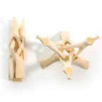 Natural Eucalyptus Wood Tripod Stand — 6” Smoke Cleansing Holder (Fits 5–7” Abalone Shells)