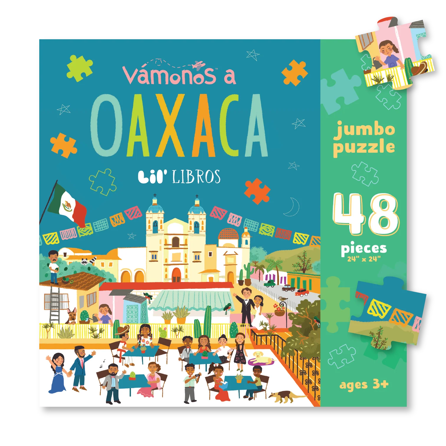 VÁMONOS: Oaxaca Jumbo Puzzle — Educational Mexico Landscape Puzzle for Kids