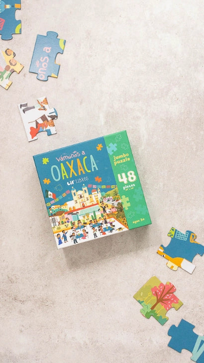 VÁMONOS: Oaxaca Jumbo Puzzle — Educational Mexico Landscape Puzzle for Kids